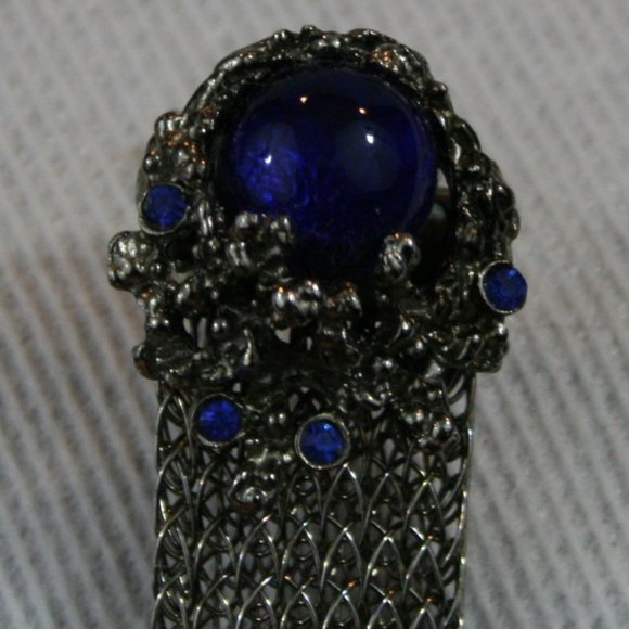 Rare Vintage 40's Carriage House "CARRIBANDS" Silver Cuff Links in original box - Picture 5 of 12